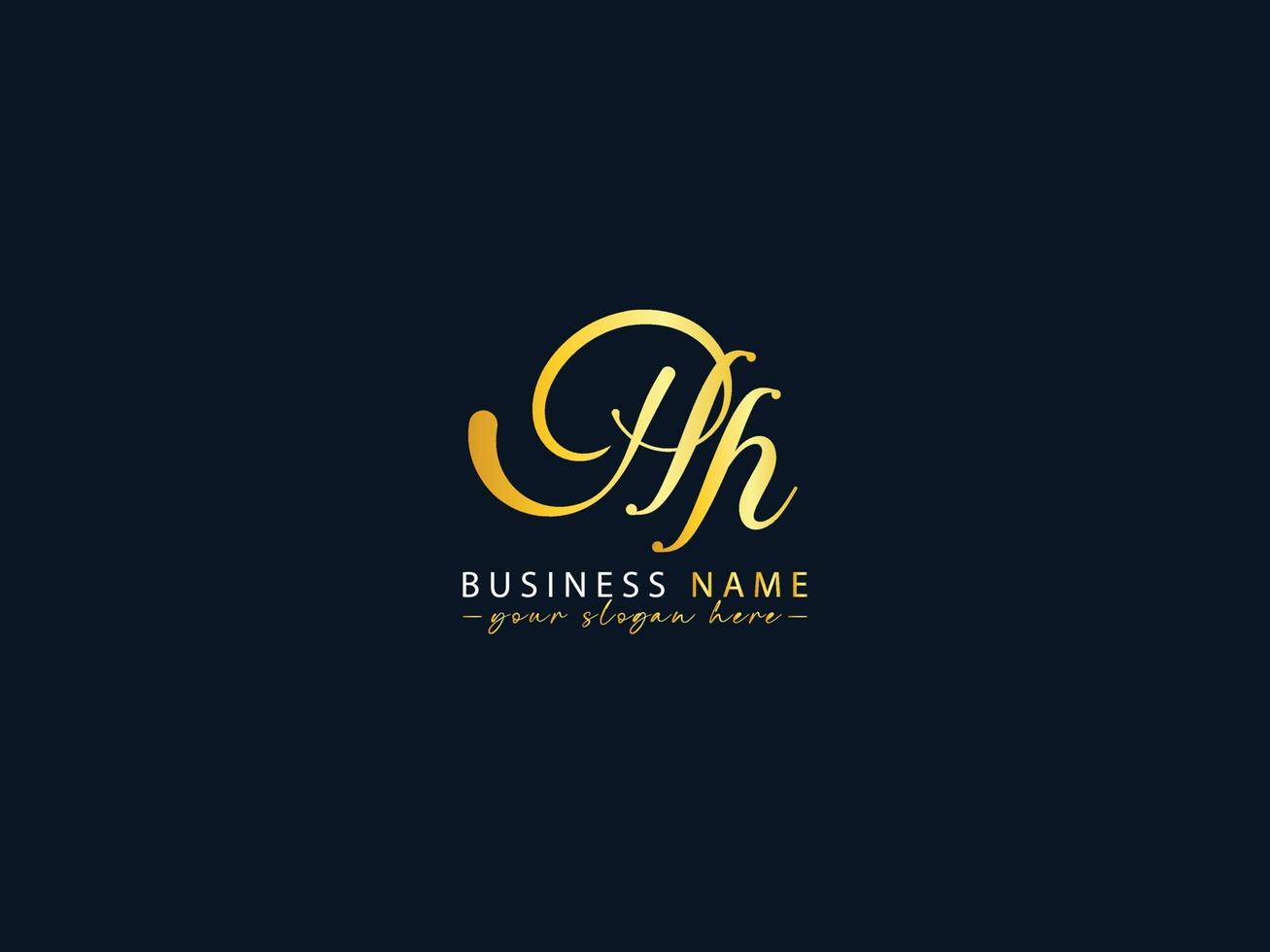Initials Hh Letter Logo, Unique Hh Logo Icon Vector
