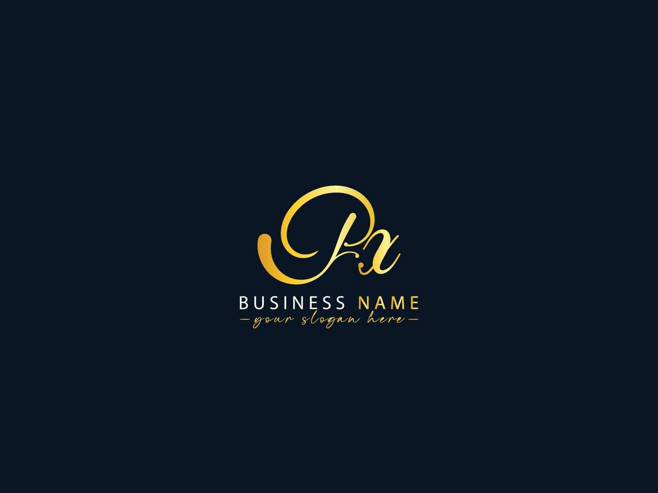 Monogram Fx Logo Icon, Initials fx Logo Letter Design vector
