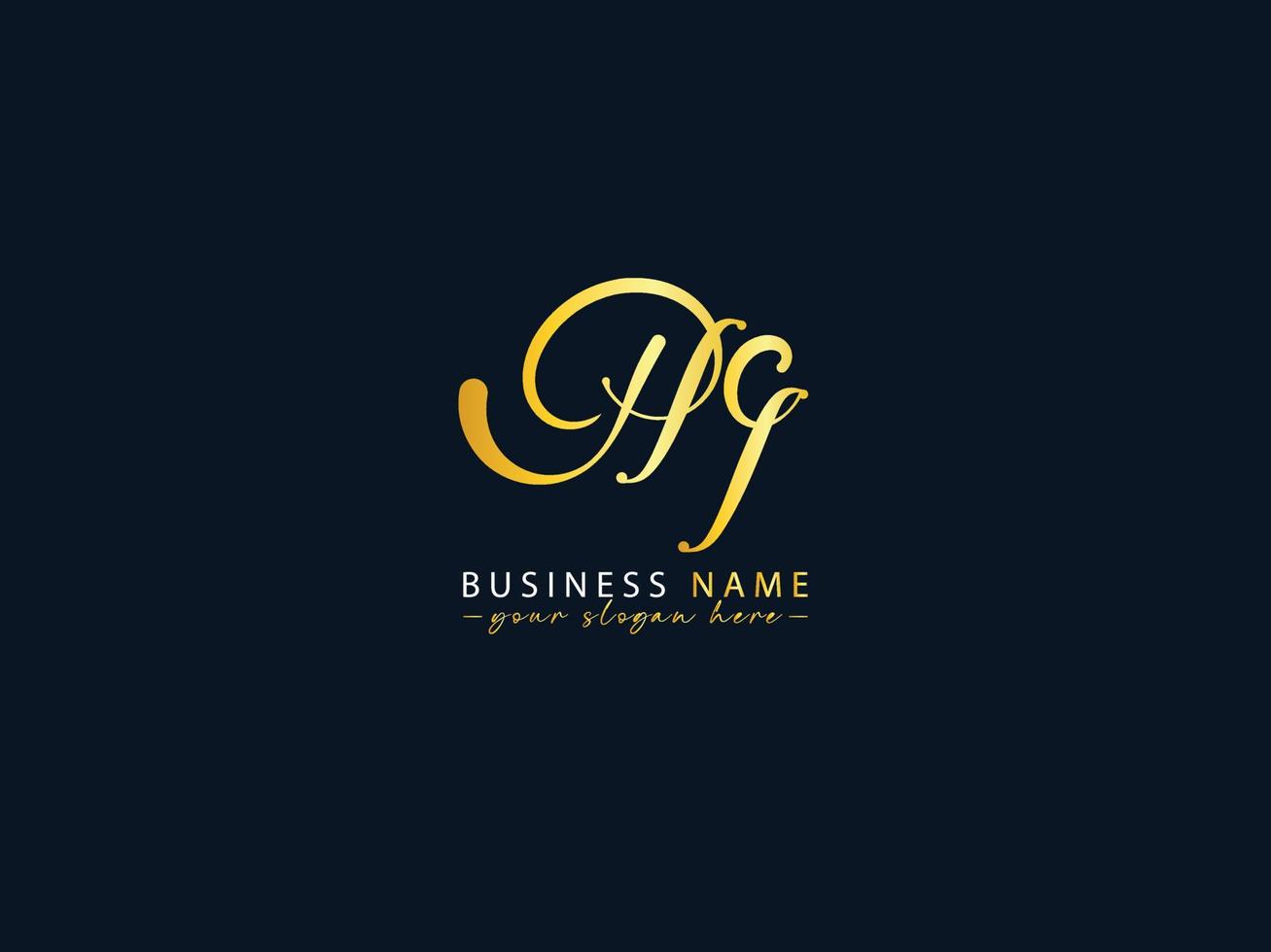 Initials Hg Letter Logo, Unique Hg Logo Icon Vector