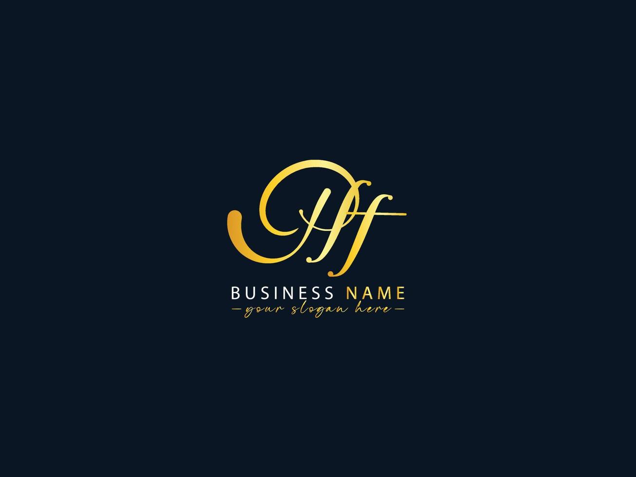 Initials Hf Letter Logo, Unique Hf Logo Icon Vector