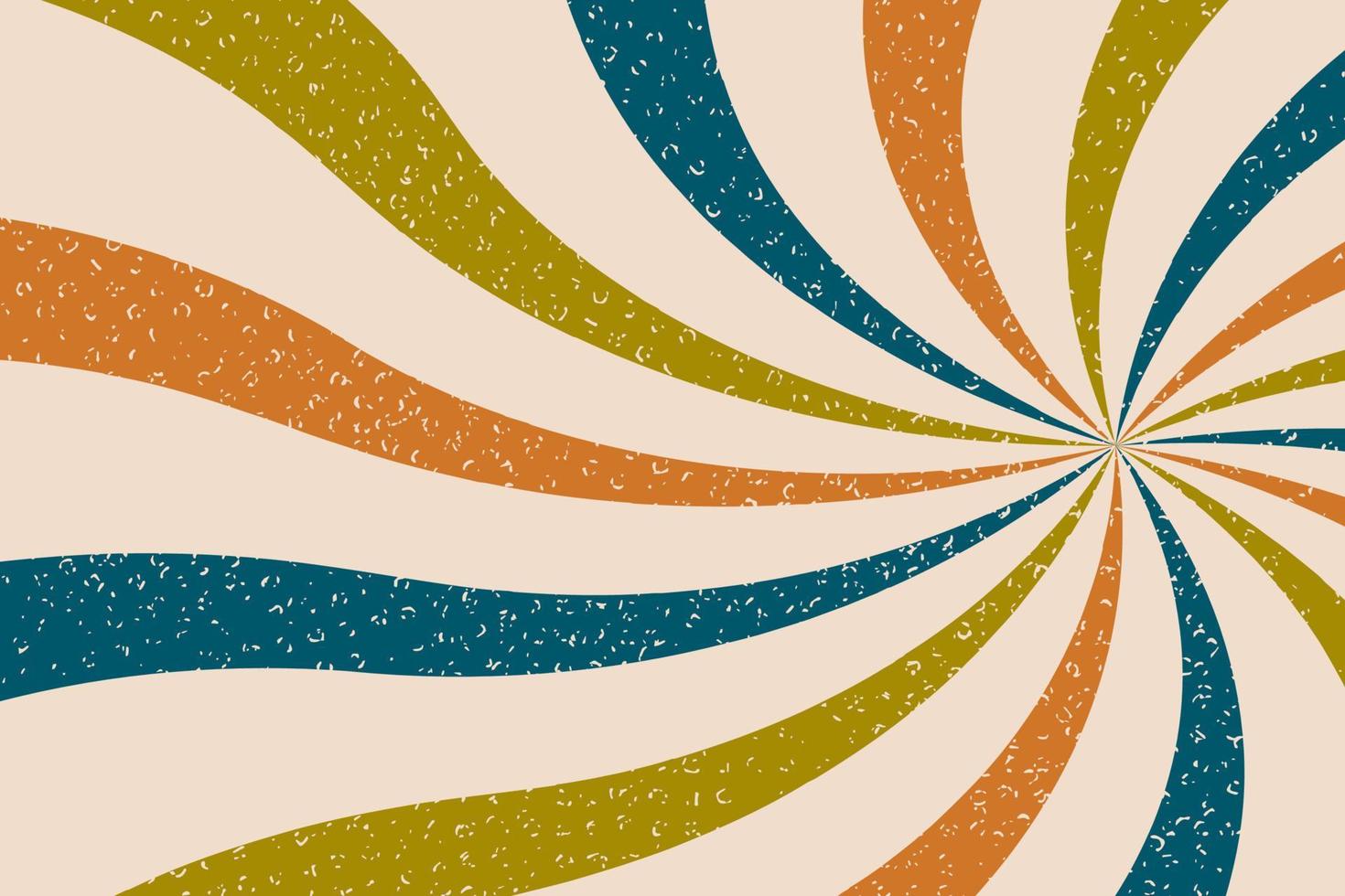 Classic retro spiral background. vintage ray backdrop and wallpaper design with grunge style vector