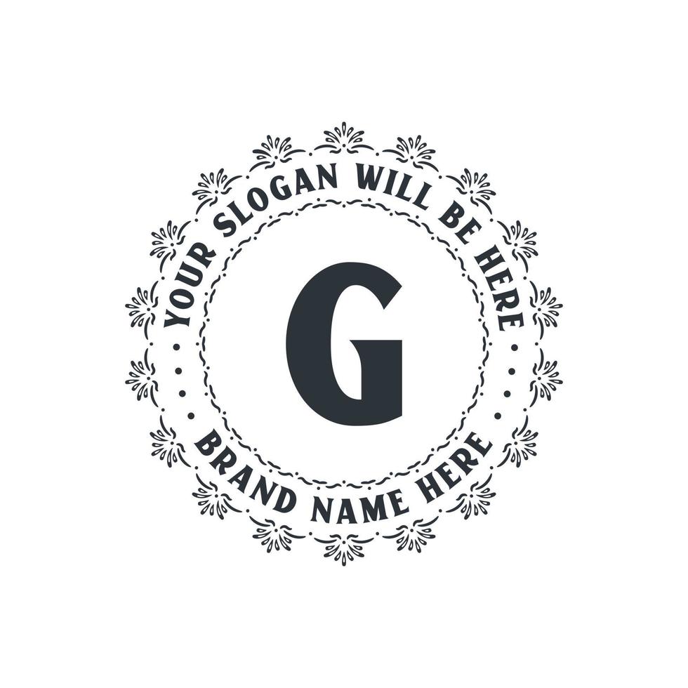 Luxury creative letter G logo for company, G letter logo free vector