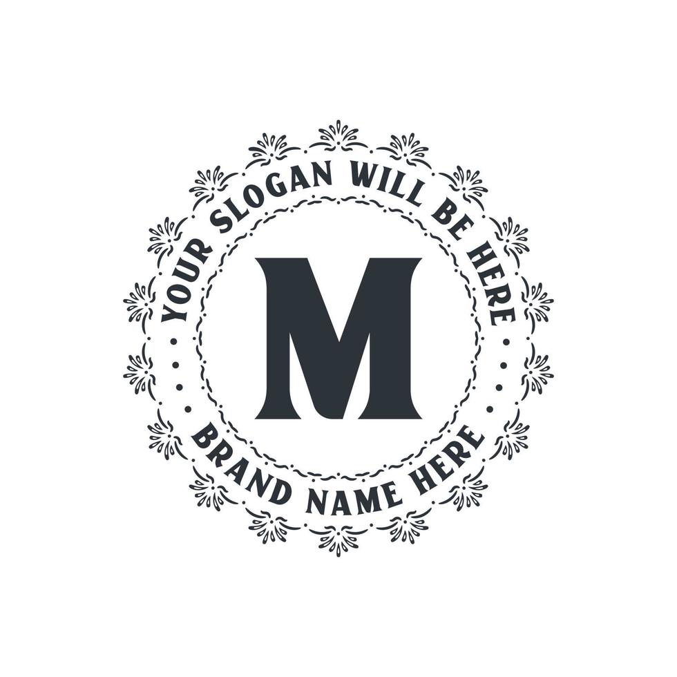 Luxury creative letter M logo for company, M letter logo free vector ...