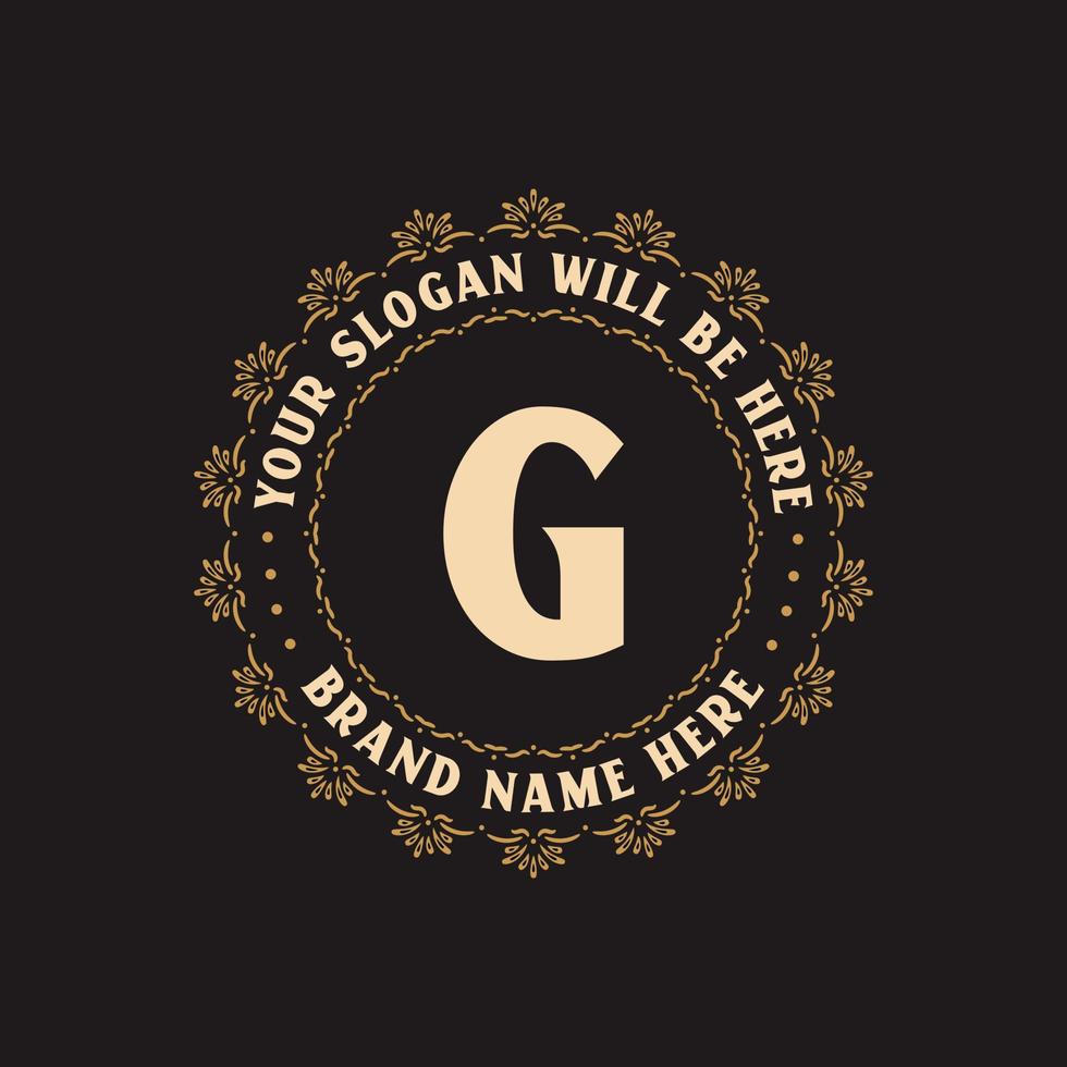 Luxury creative letter G logo for company, G letter logo free vector