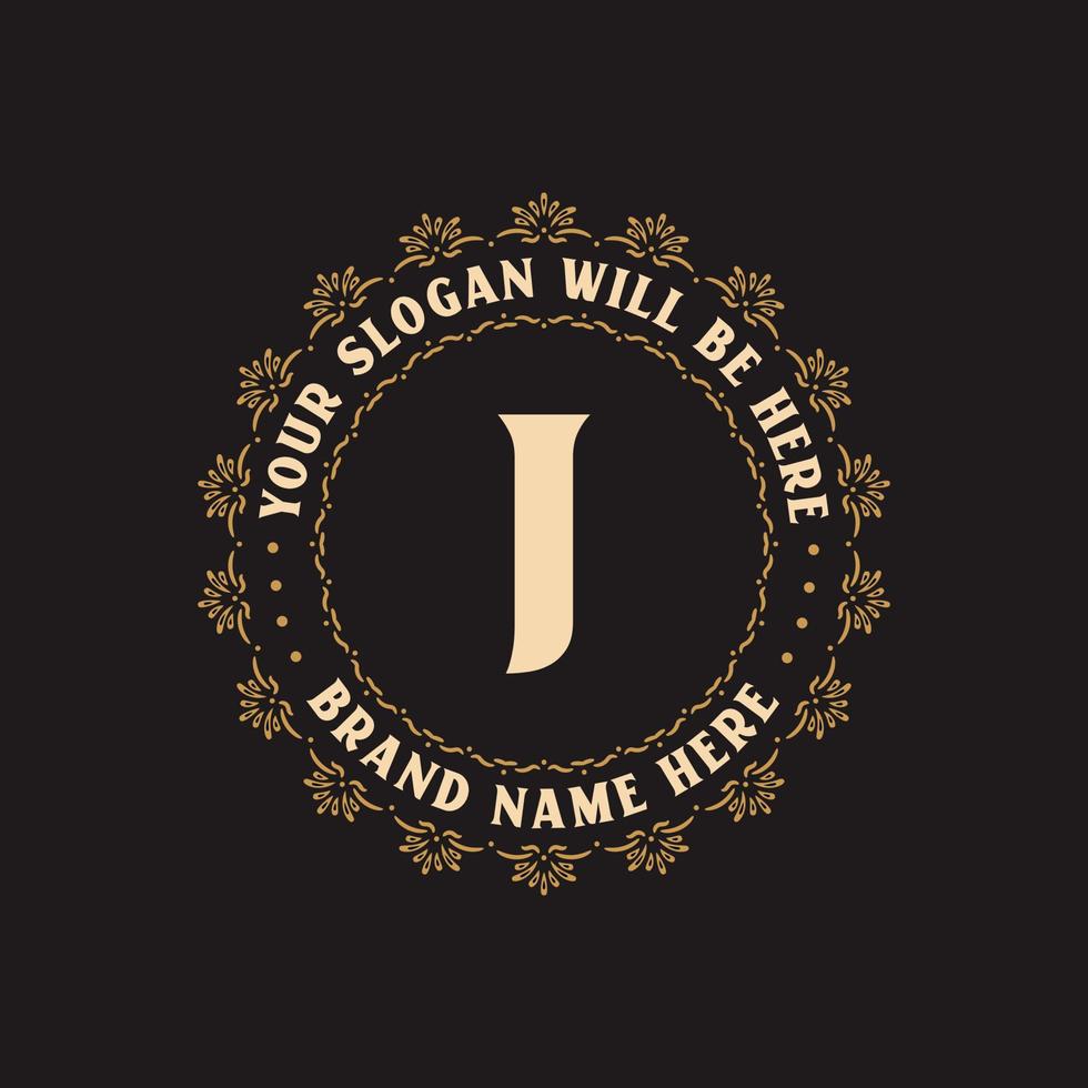 Luxury creative letter J logo for company, J letter logo free vector