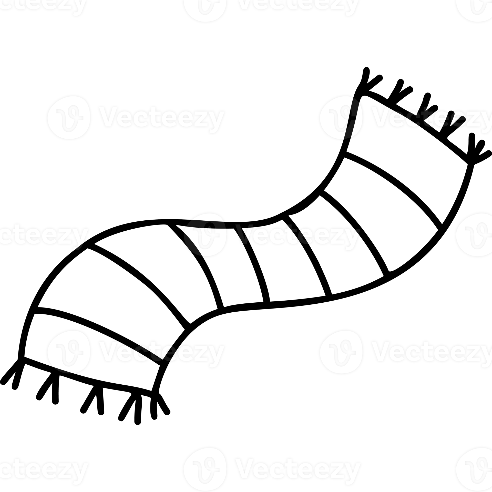 knitted scarf. doodle 16474735 PNG