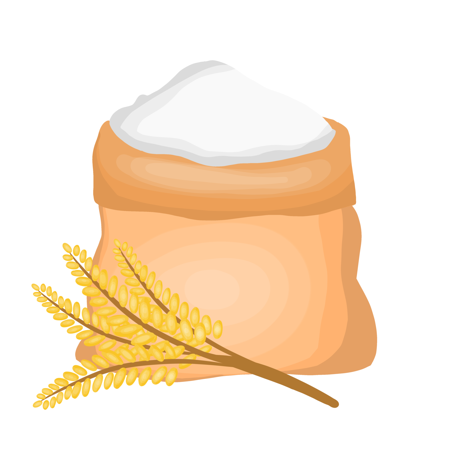 Full Bag Of Flour With Wheat Ears Illustration 16474946 PNG full-bag-of-flour-with-wheat-ears-illustration-16474946-png