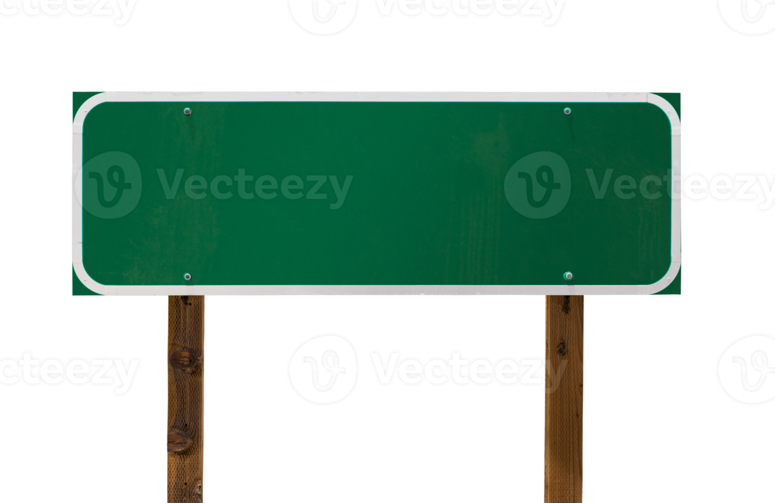 png transparent du panneau de signalisation vert vierge moyen prêt pour votre message.