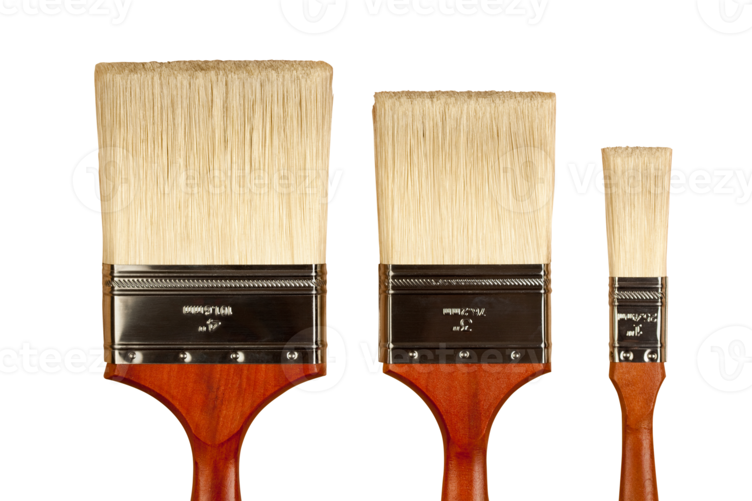 Transparent PNG Three Different Sized Paint Brushes. 16475459 PNG