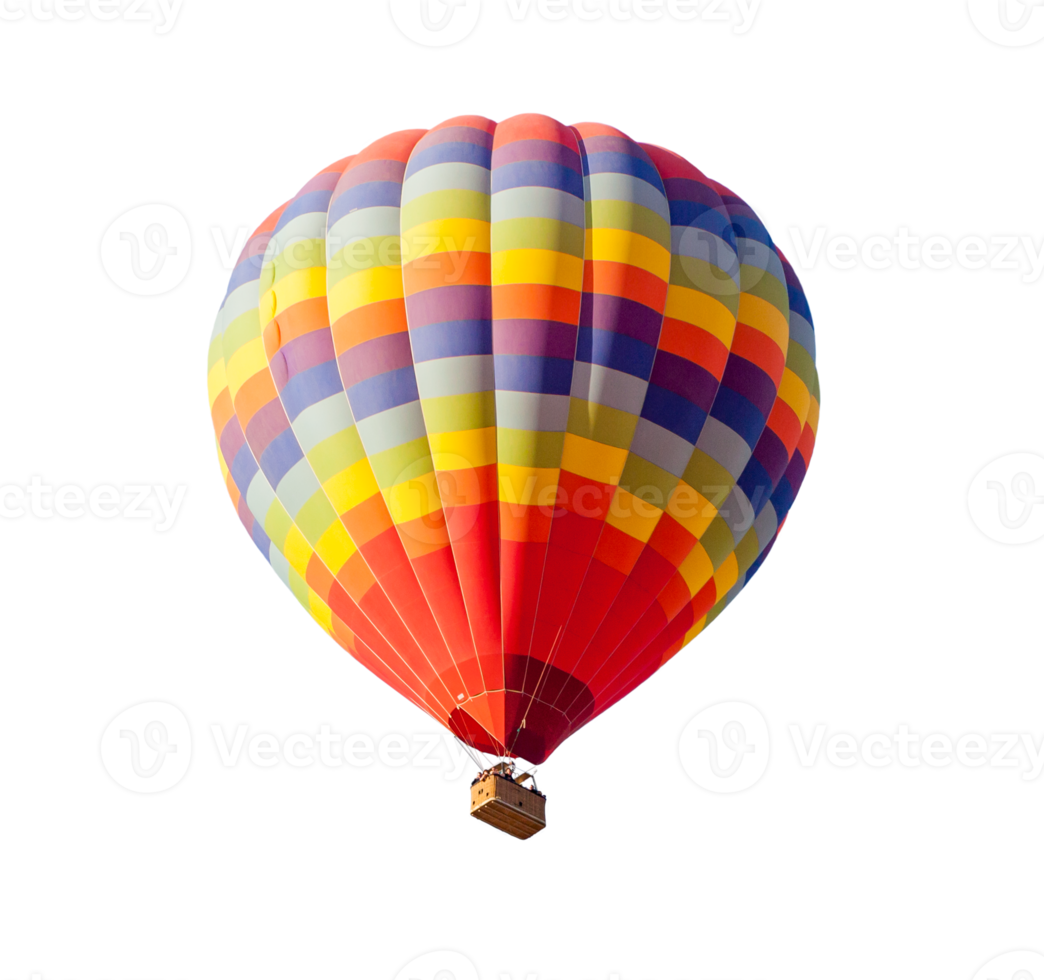 transparent png av varm luft ballong.