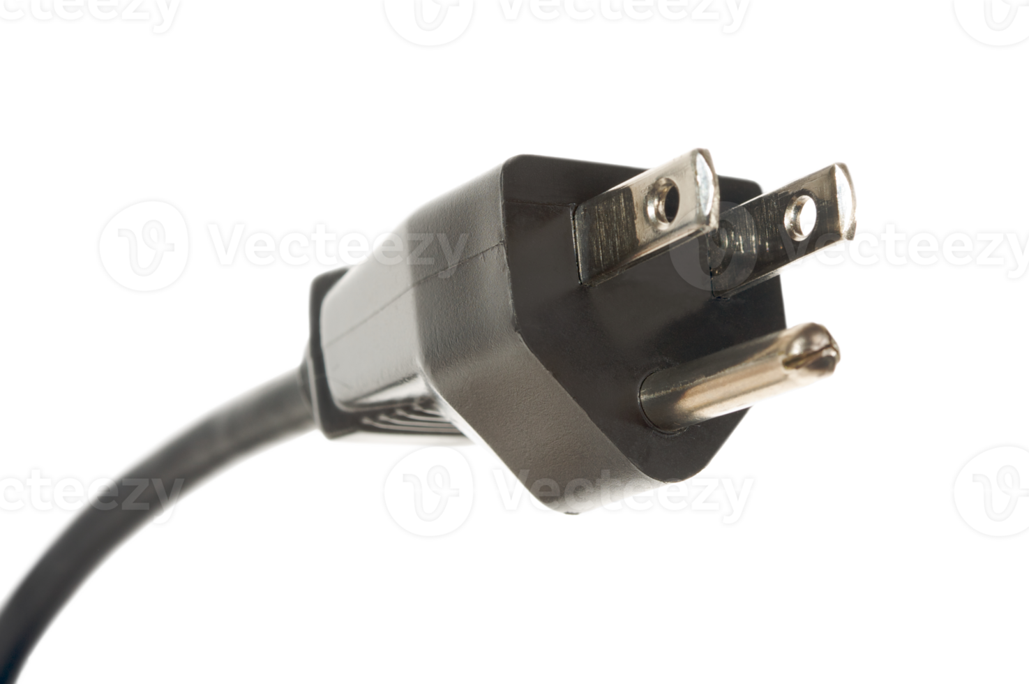 Transparent PNG of Electric Power Cable Plug.