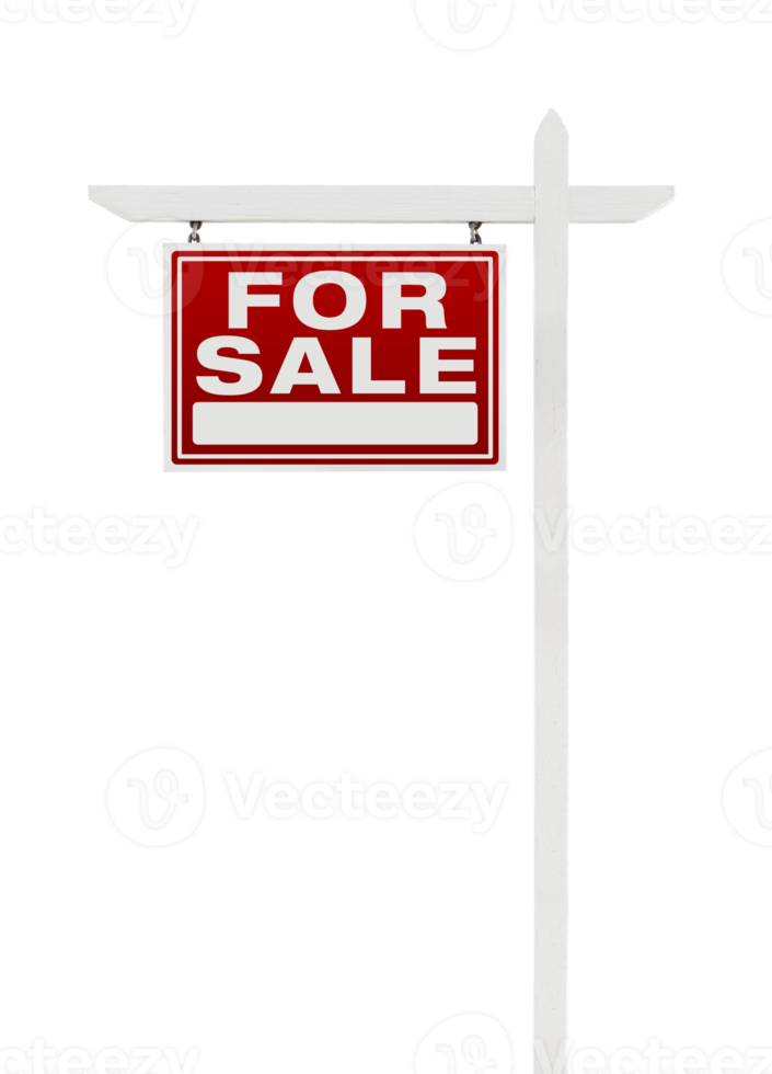 Transparent PNG of Left Facing For Sale Real Estate Sign.