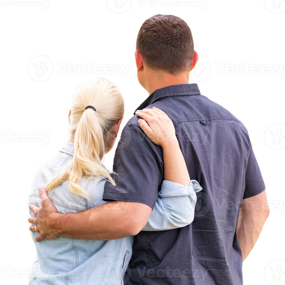 Transparent PNG Young Adult Couple Facing Away.