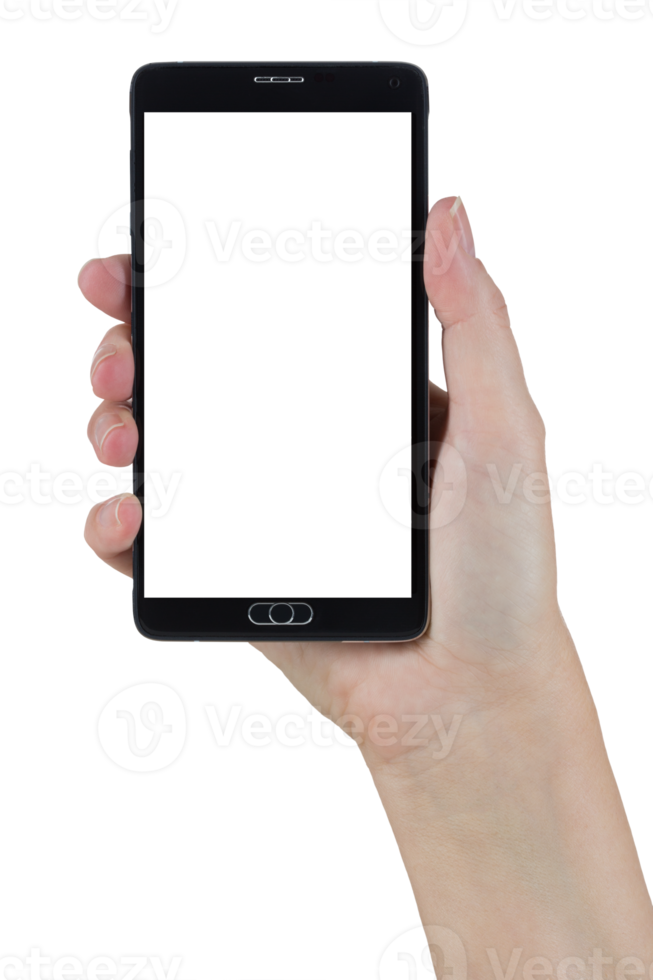 Transparent PNG of Female Hand Holding Smart Phone