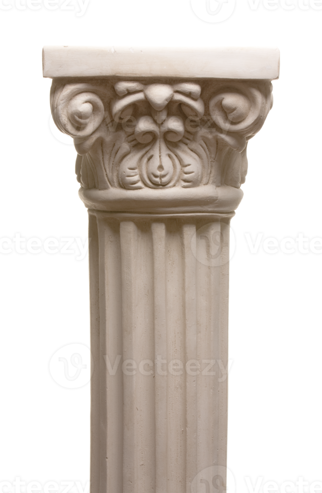 Transparent PNG Ancient Column Pillar Replica.