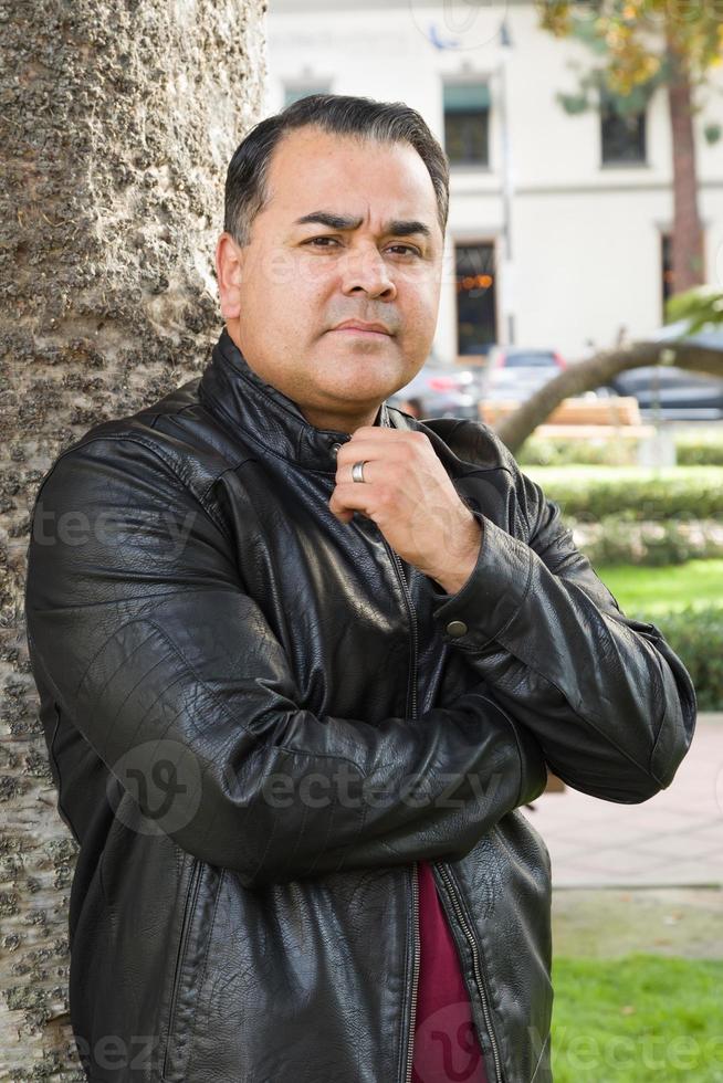 Headshot Portrait of Handsom Hispanic Man photo