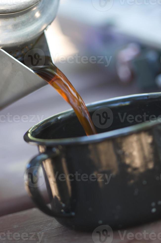 Camping Coffee Close-up photo