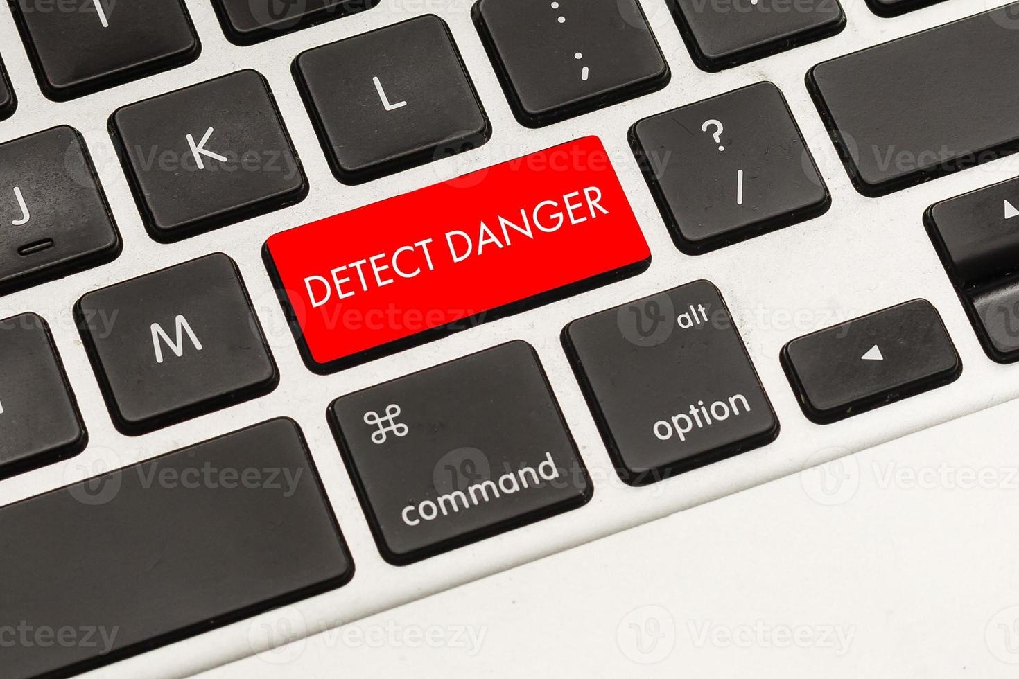 detect danger word on computer keyboard button 16476522 Stock Photo at