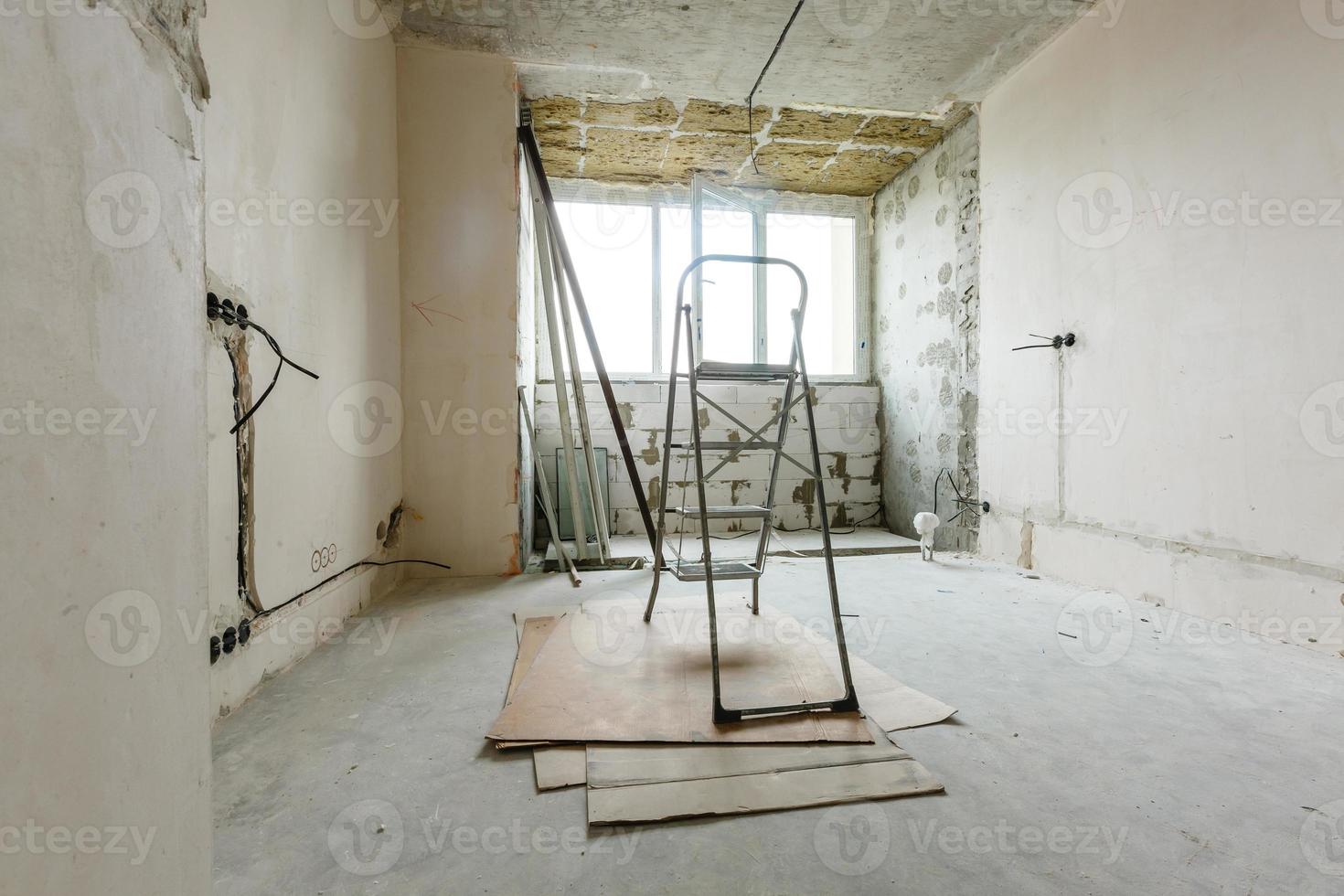 Interior of a house under construction. Renovation of an apartment photo