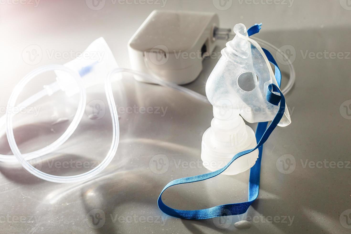 Nebulizer isolated on white photo