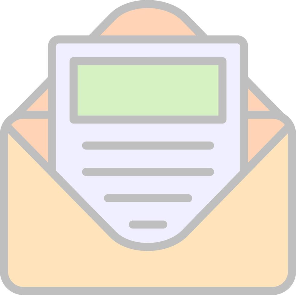 E Newsletter Vector Icon Design