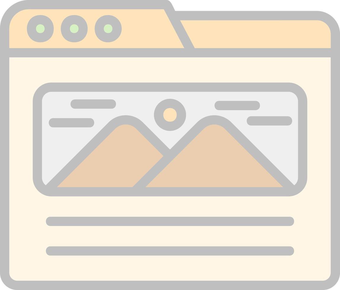 Landing Page Vector Icon Design