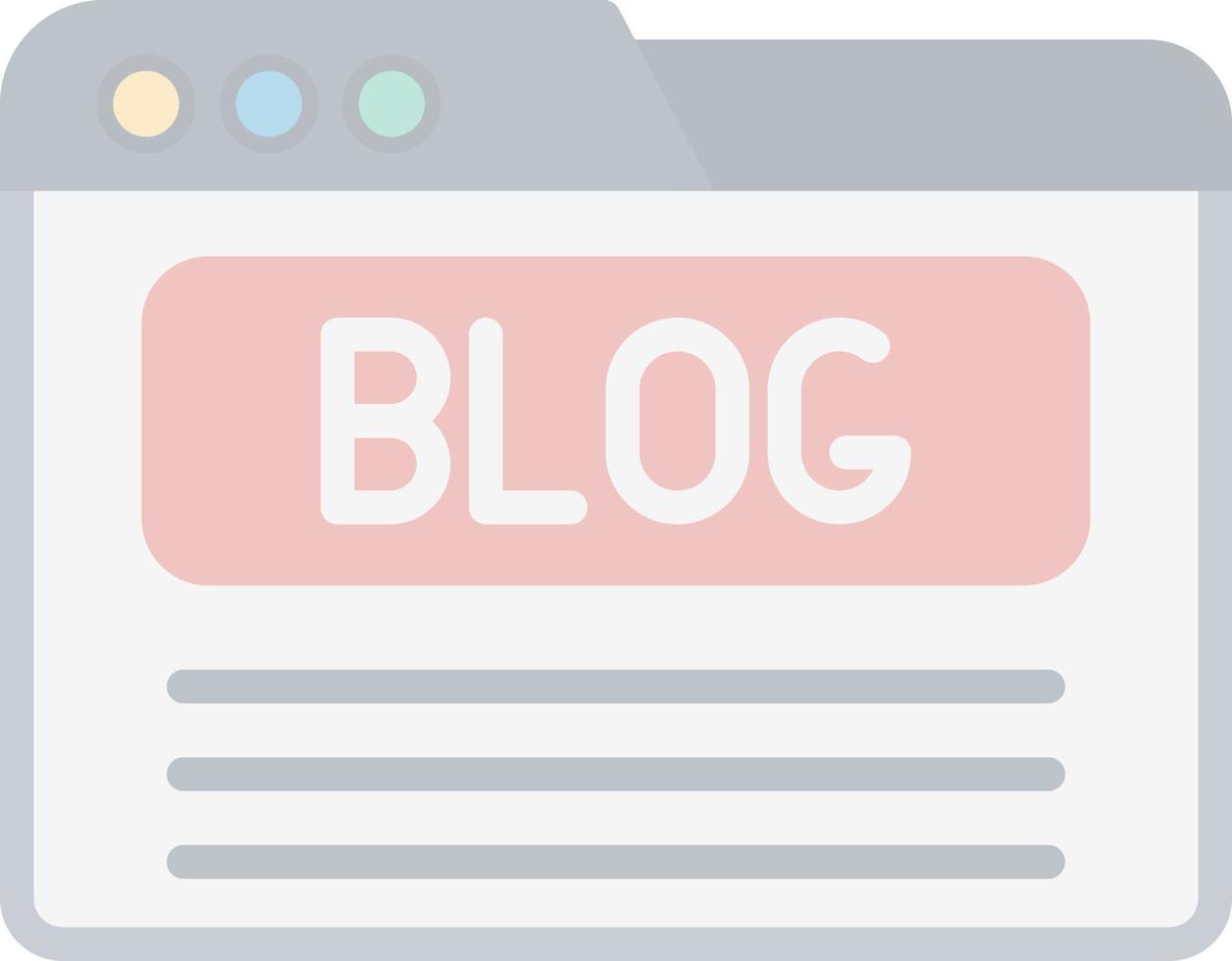 Blog Vector Icon Design