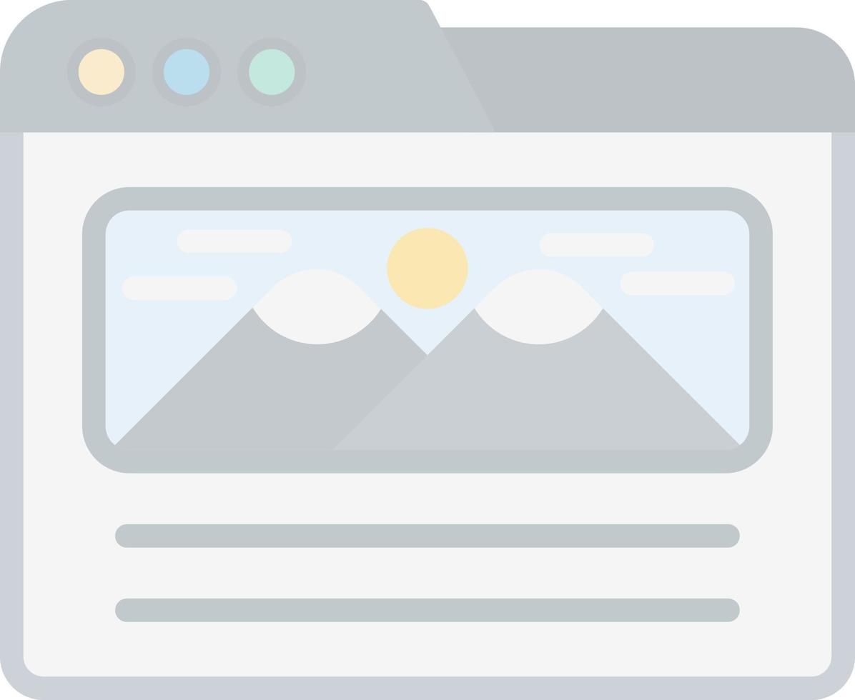 Landing Page Vector Icon Design