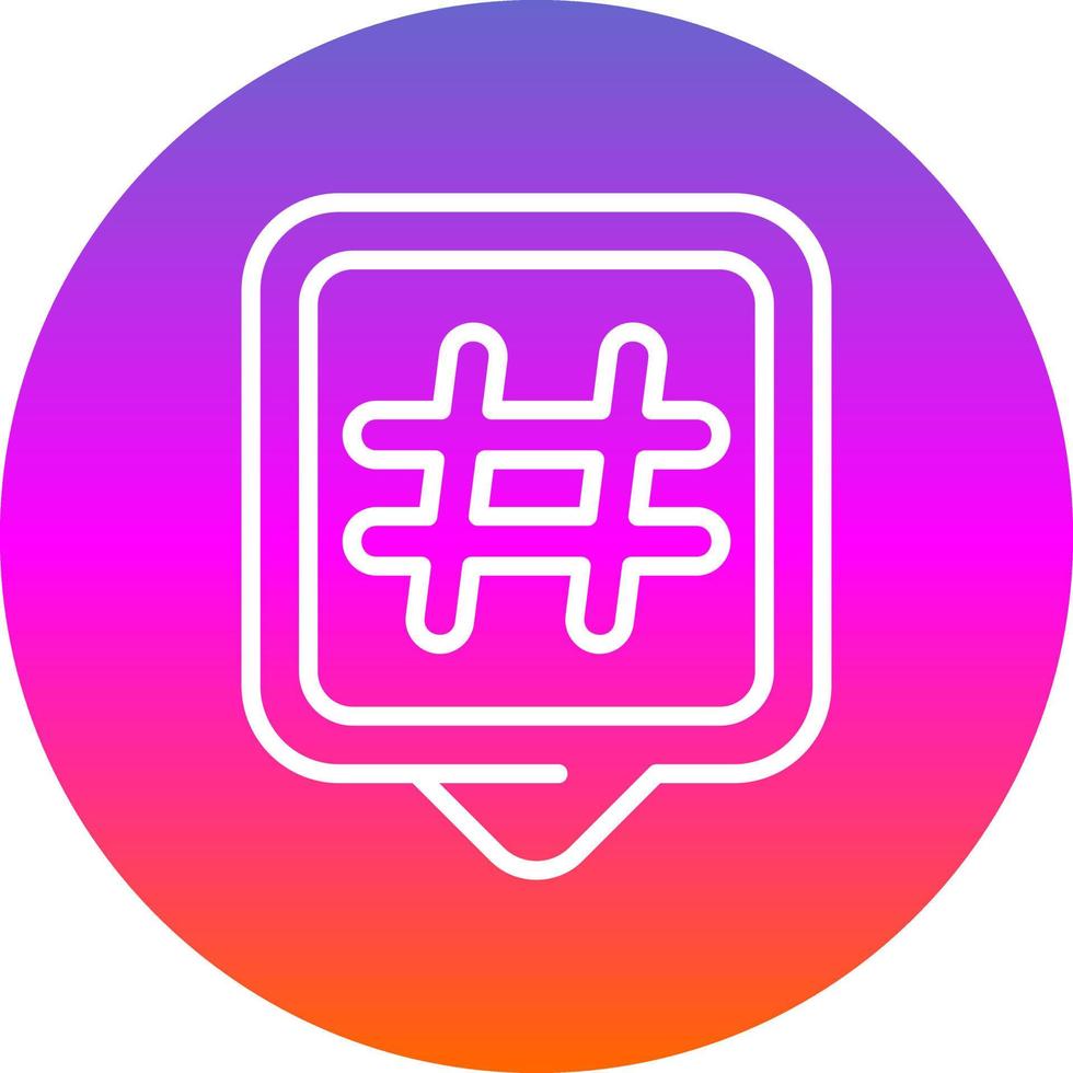 diseño de icono de vector de hashtags