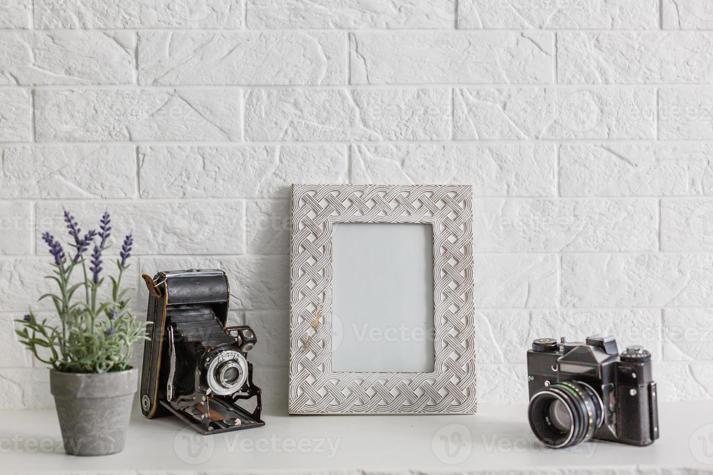 mock up frame in room photo