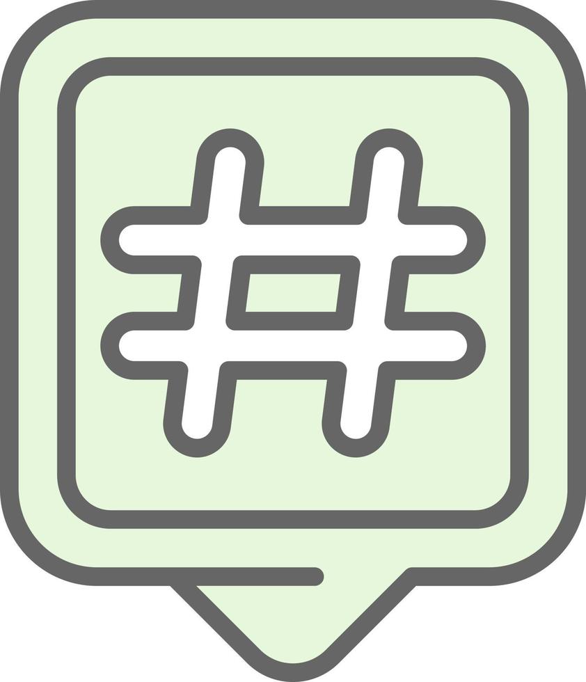 Hashtags Vector Icon Design