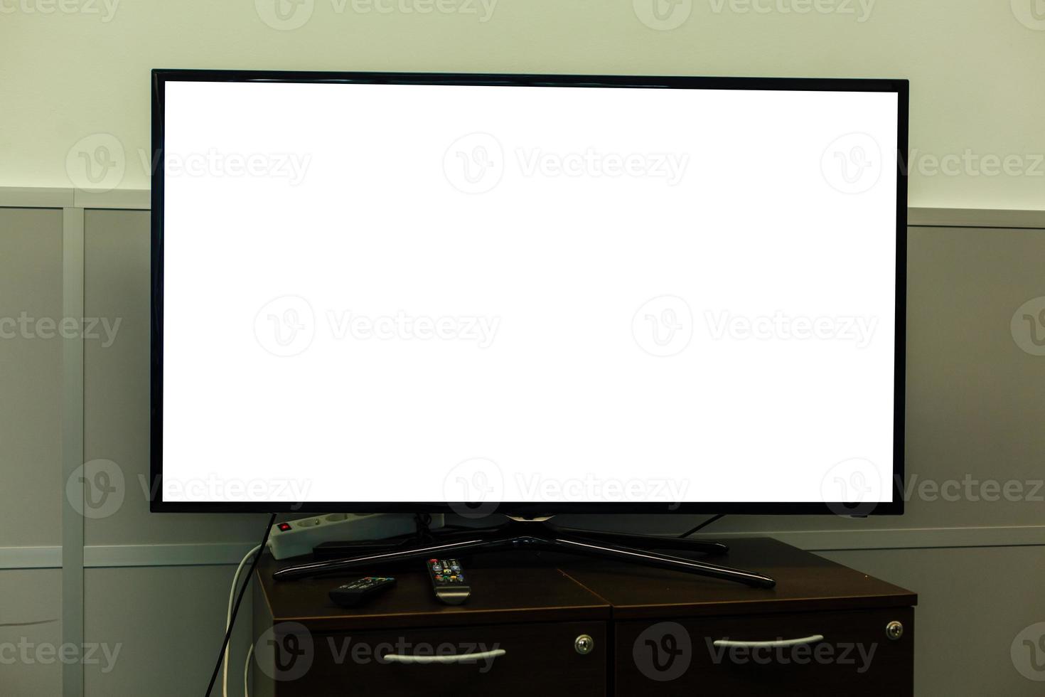 4k monitor tv pantalla blanca foto