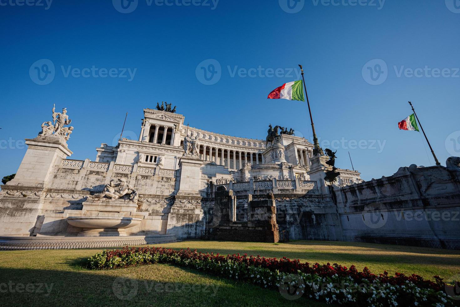 Vittorio or Victor Emanuele II National Monument at Piazza Venezia, Rome, Italy. Vittoriano or Altare della Patria, Altar of the Fatherland. photo