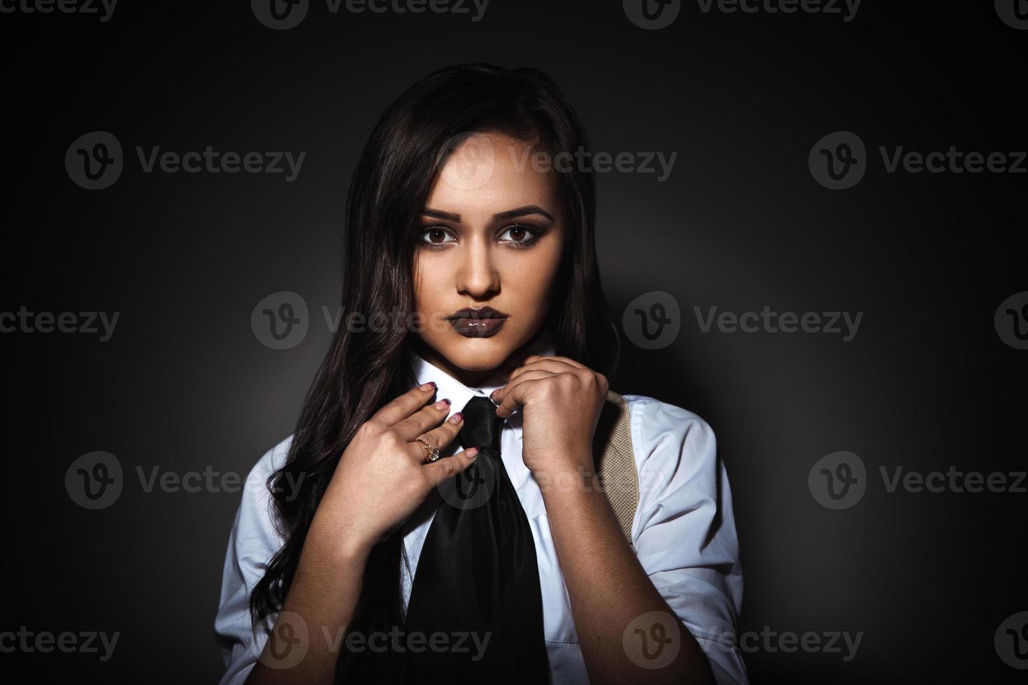 Young female model posing photo