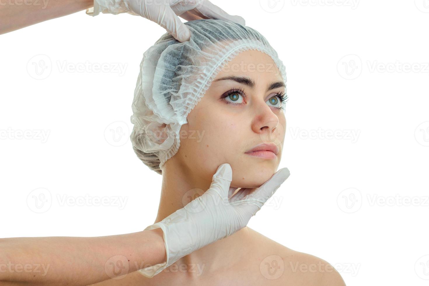 woman on the examination by a doctor photo