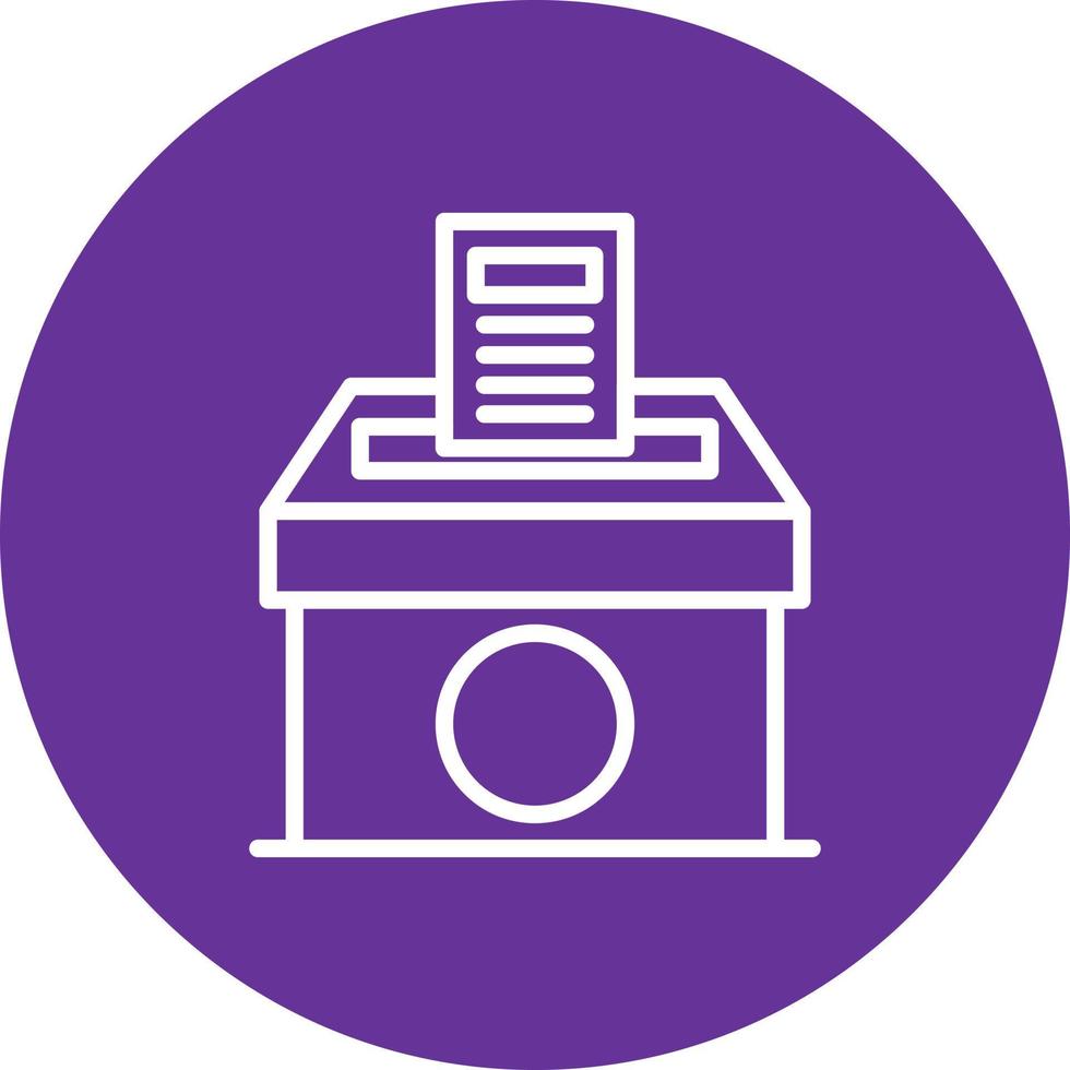 Voting Paper Vector Icon