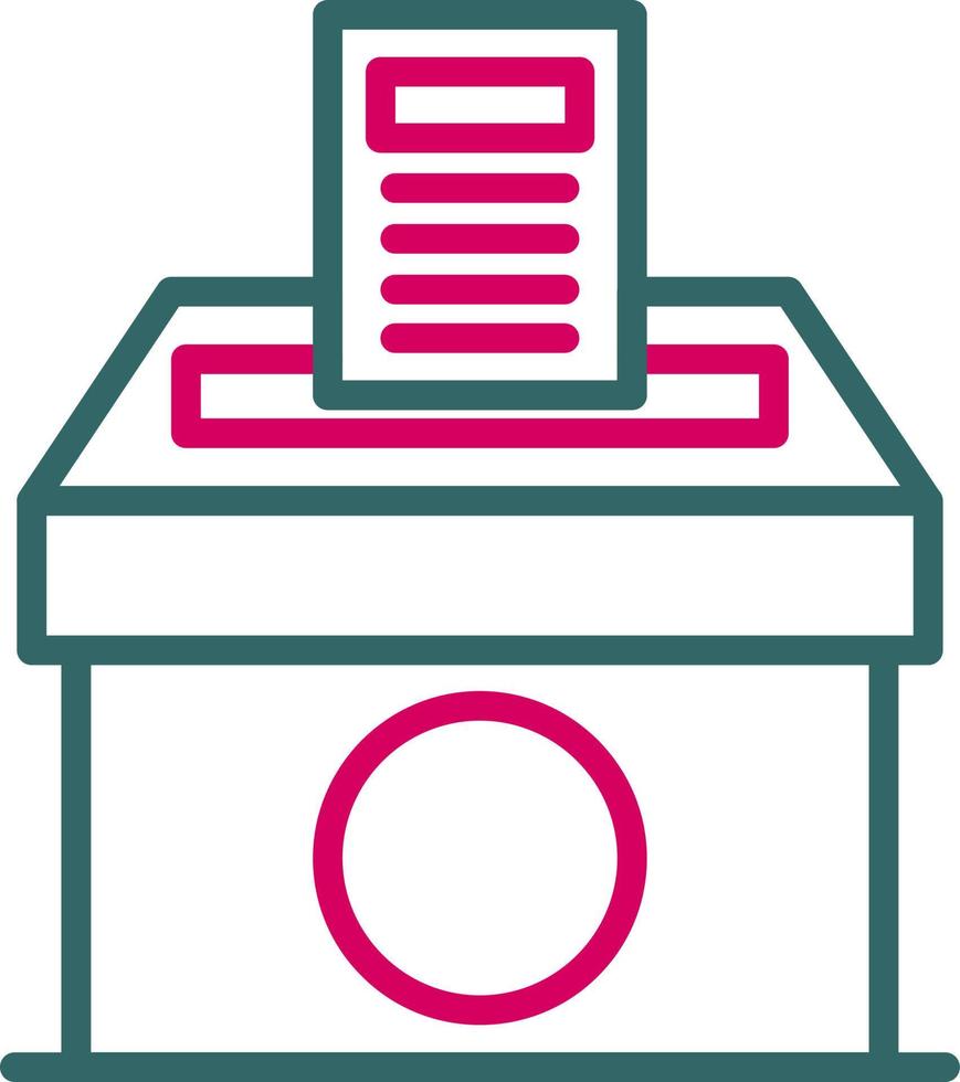 Voting Paper Vector Icon