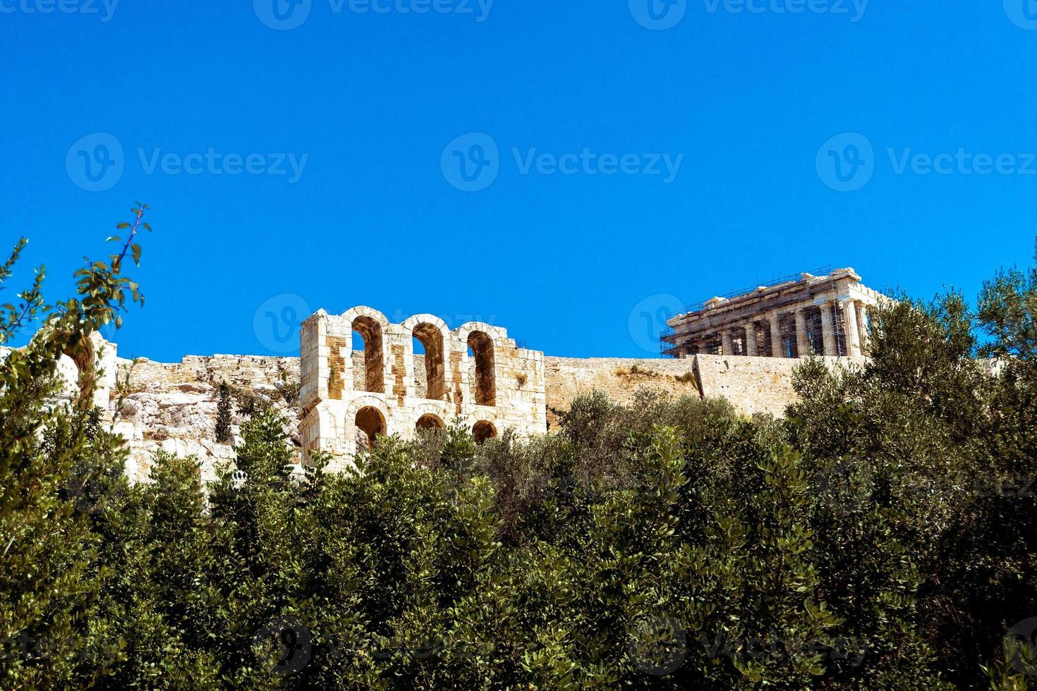 ancient Greek temple of the God Hephaestus photo