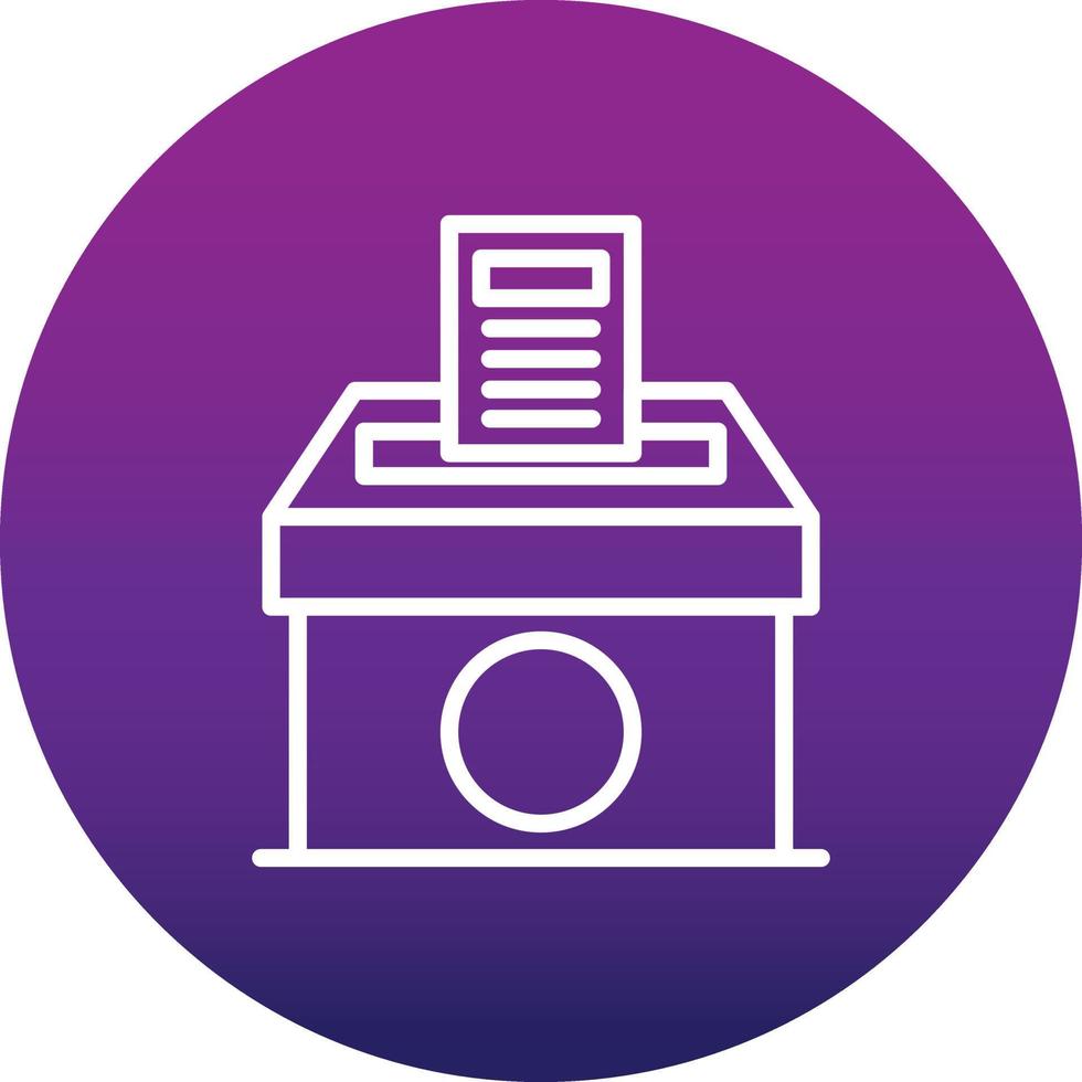 Voting Paper Vector Icon