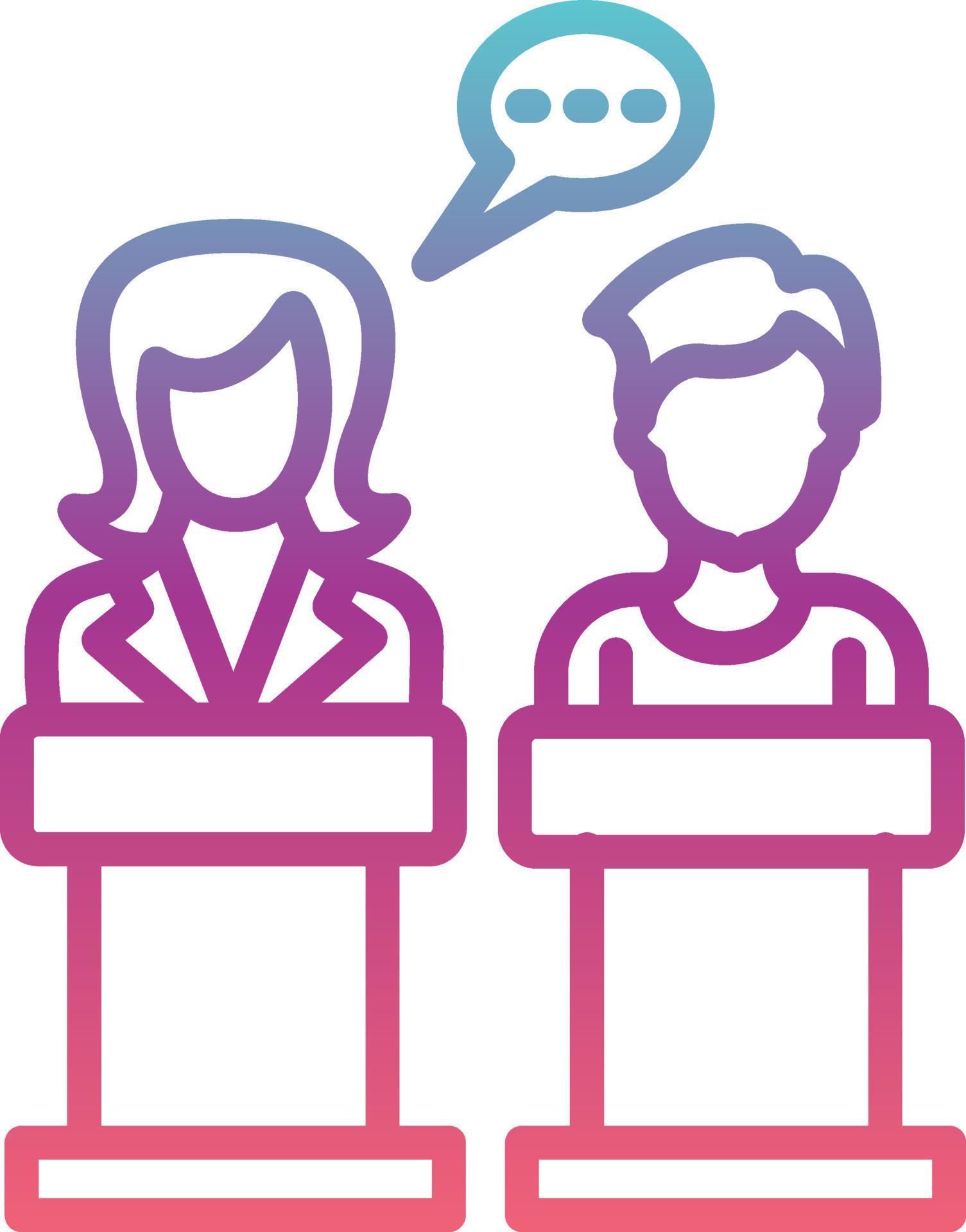 Debate Vector Icon 16482021 Vector Art at Vecteezy