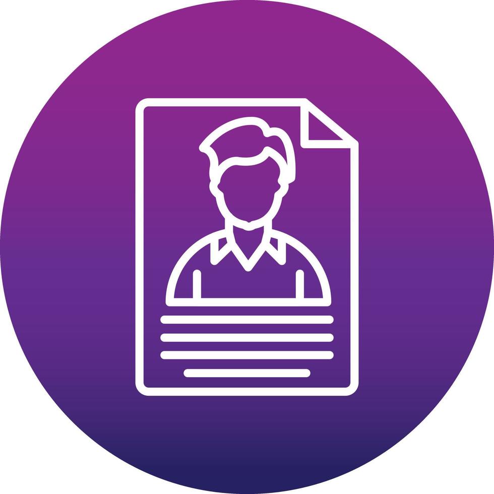Candidate Vector Icon