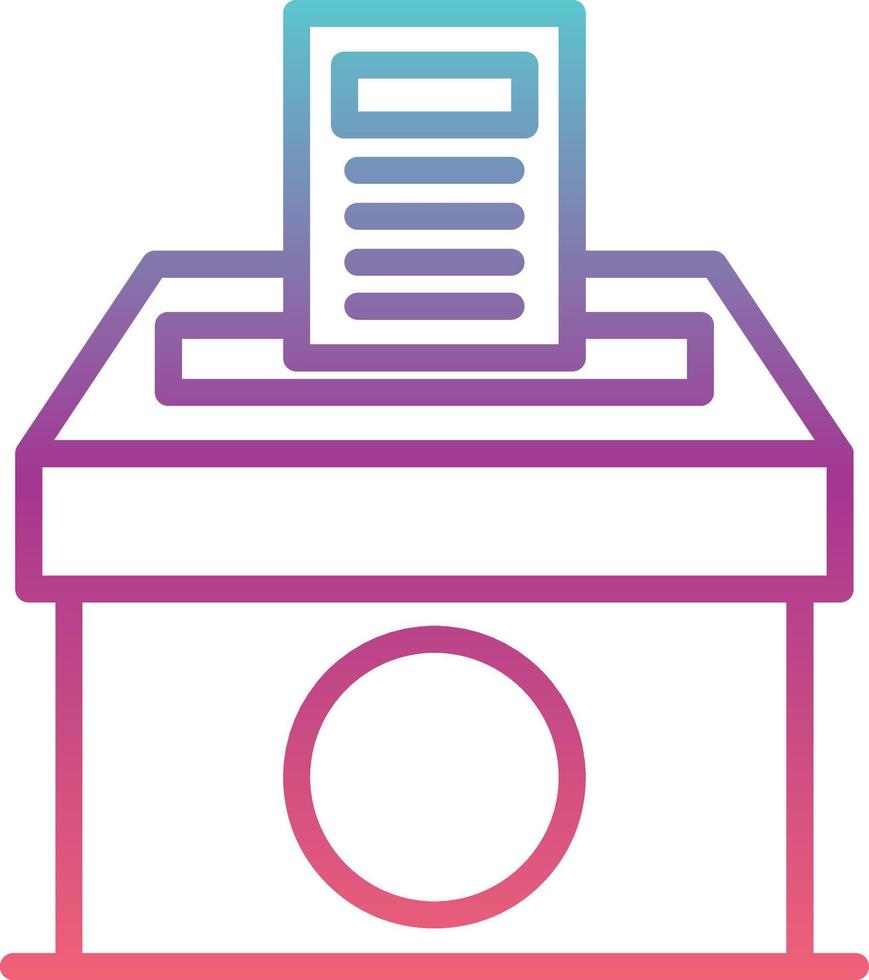 Voting Paper Vector Icon