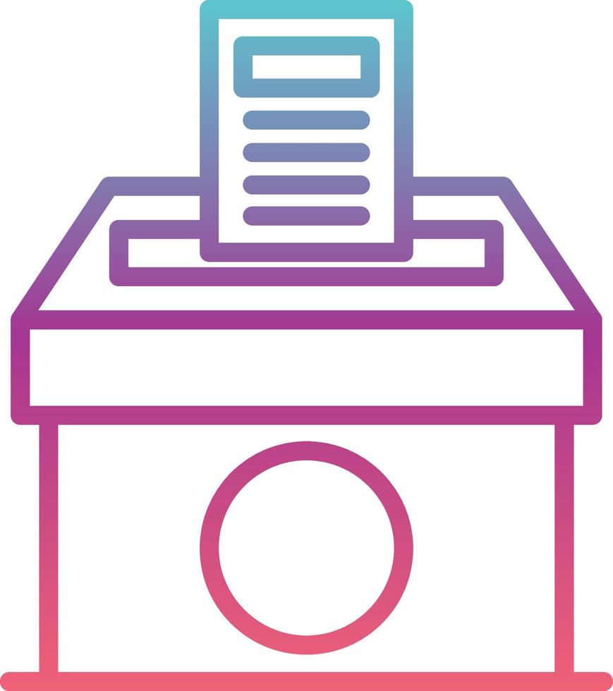 icono de vector de papel de votación