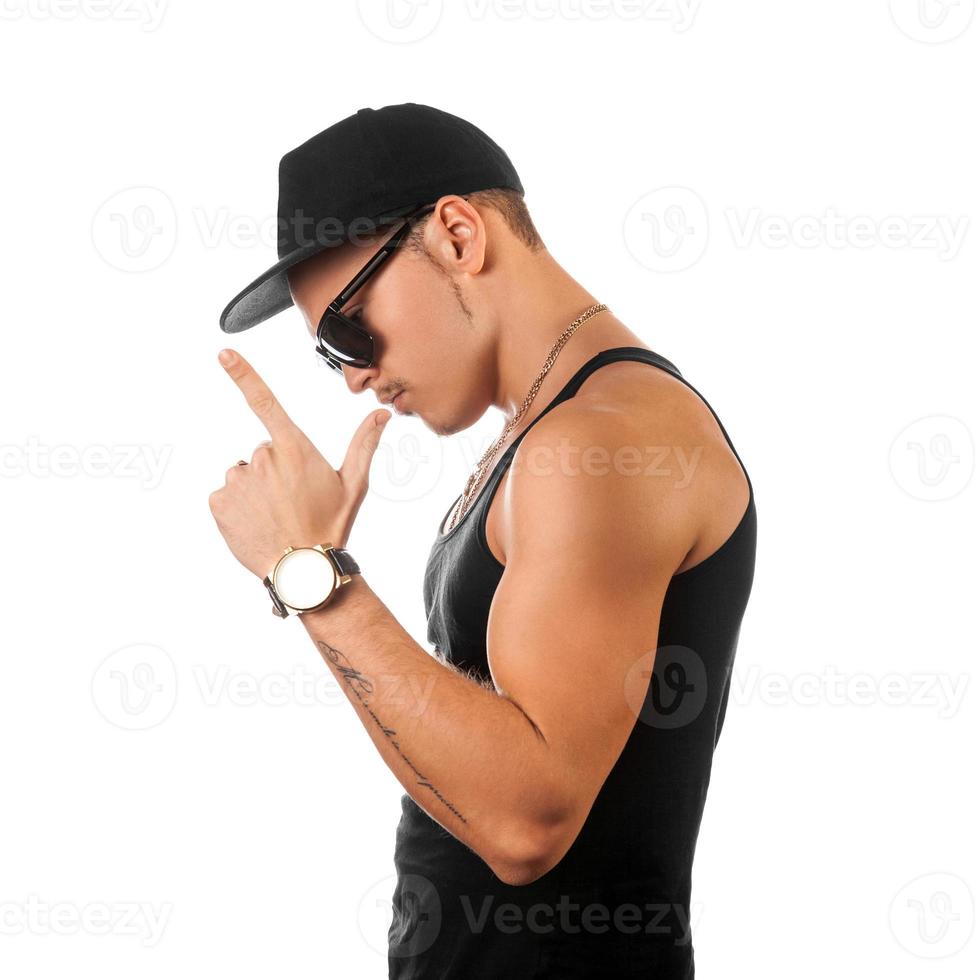 Profile photo of young adult male o white background