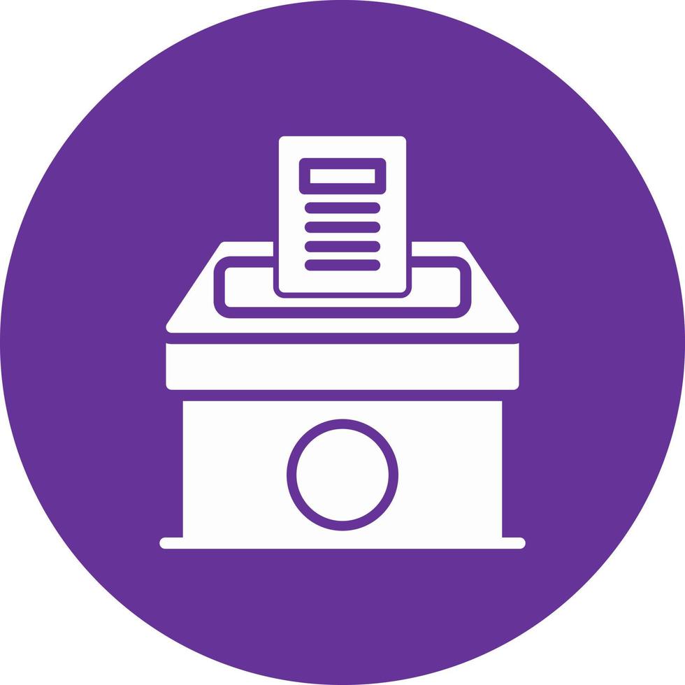 Voting Paper Vector Icon