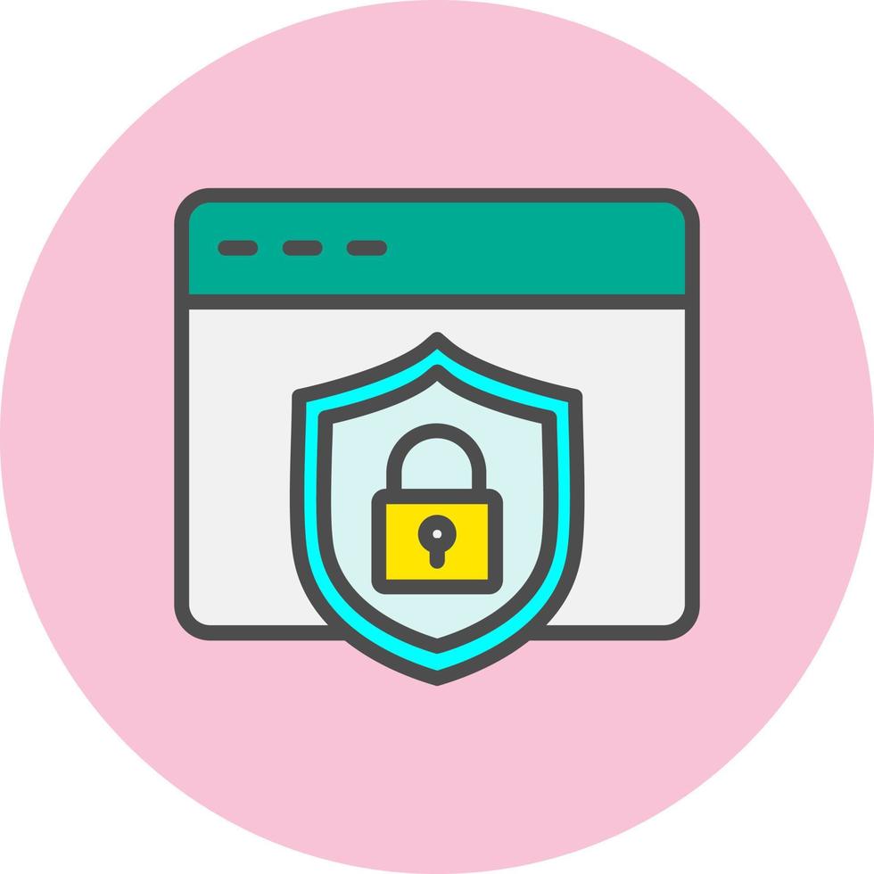 Web Security Vector Icon