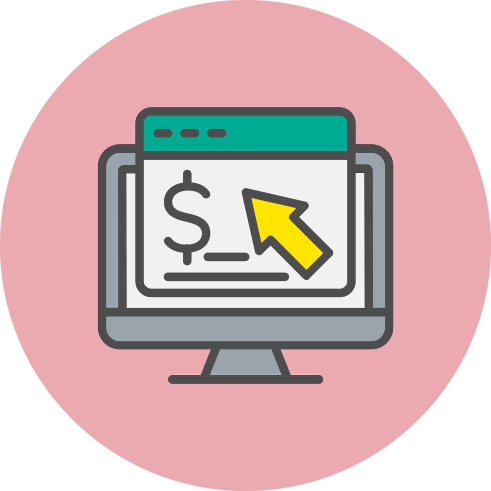 Pay Per Click Vector Icon