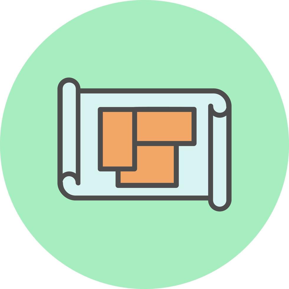 Blue Print Vector Icon