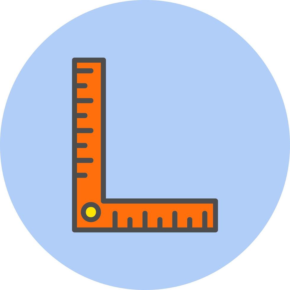 Angle Ruler Vector Icon