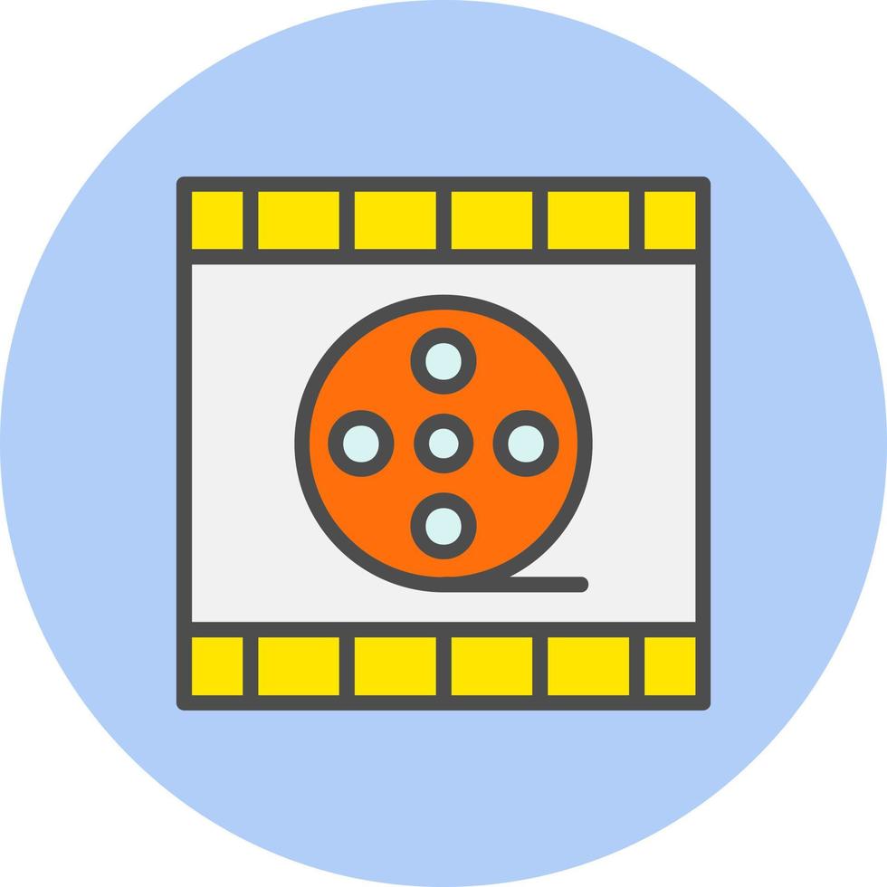 icono de vector de carrete de película